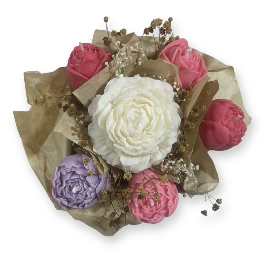 PT24.2. Bouquette flores velas