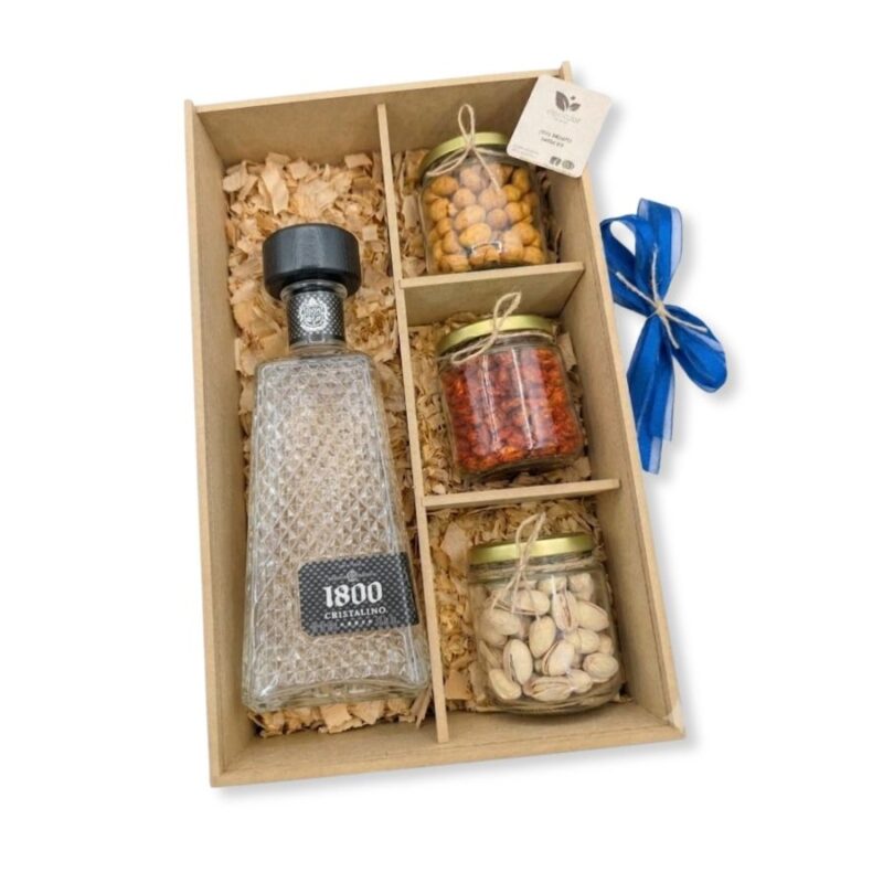 Caja de Regalo Premium - Tequila con botanas